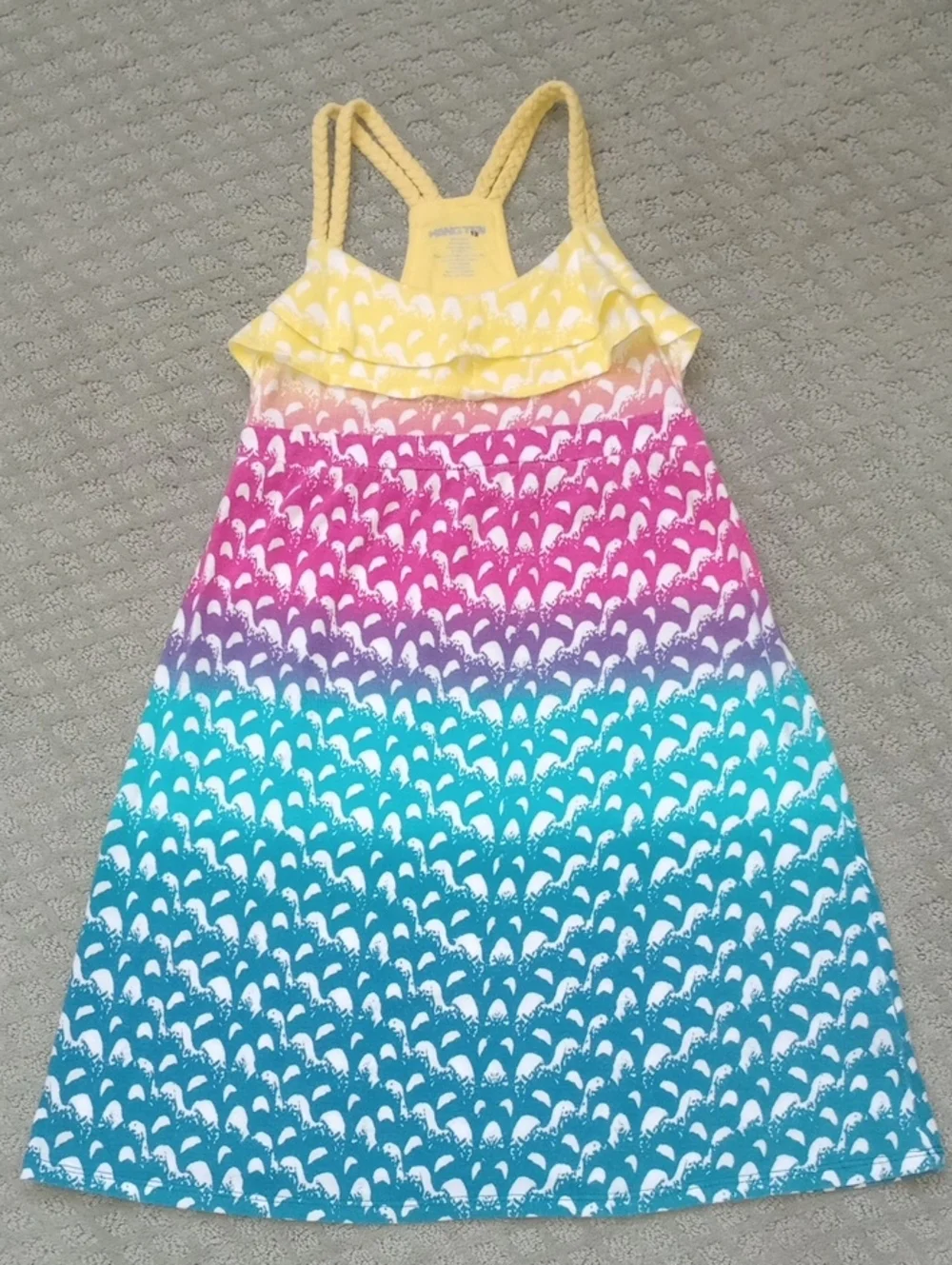 Hangten Girls Rainbow Ombre Dolphin Sundress
